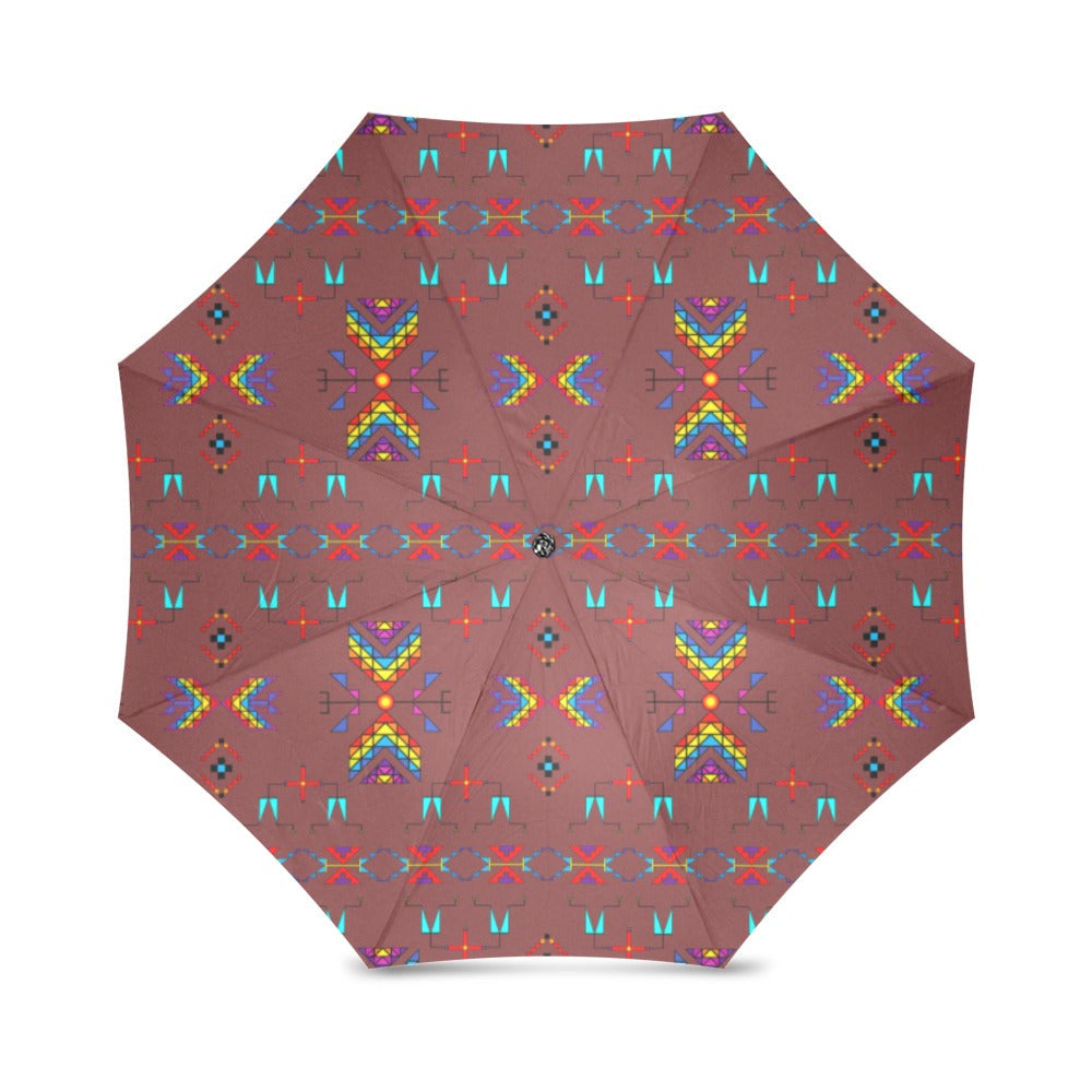 Rainy Chief Rainbow Earth Clay Foldable Umbrella