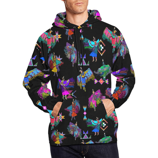 Women's Fancy Dancers Black Hoodie for Men