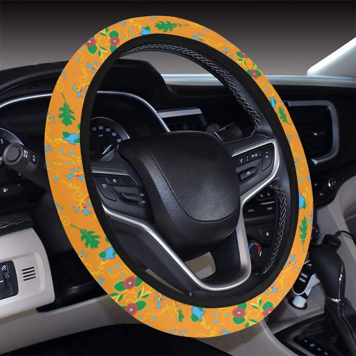 Vine Life Sunshine Steering Wheel Cover with Elastic Edge