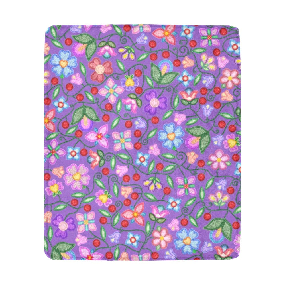 Petal Harmony Lavender Large Micro Fleece Blanket