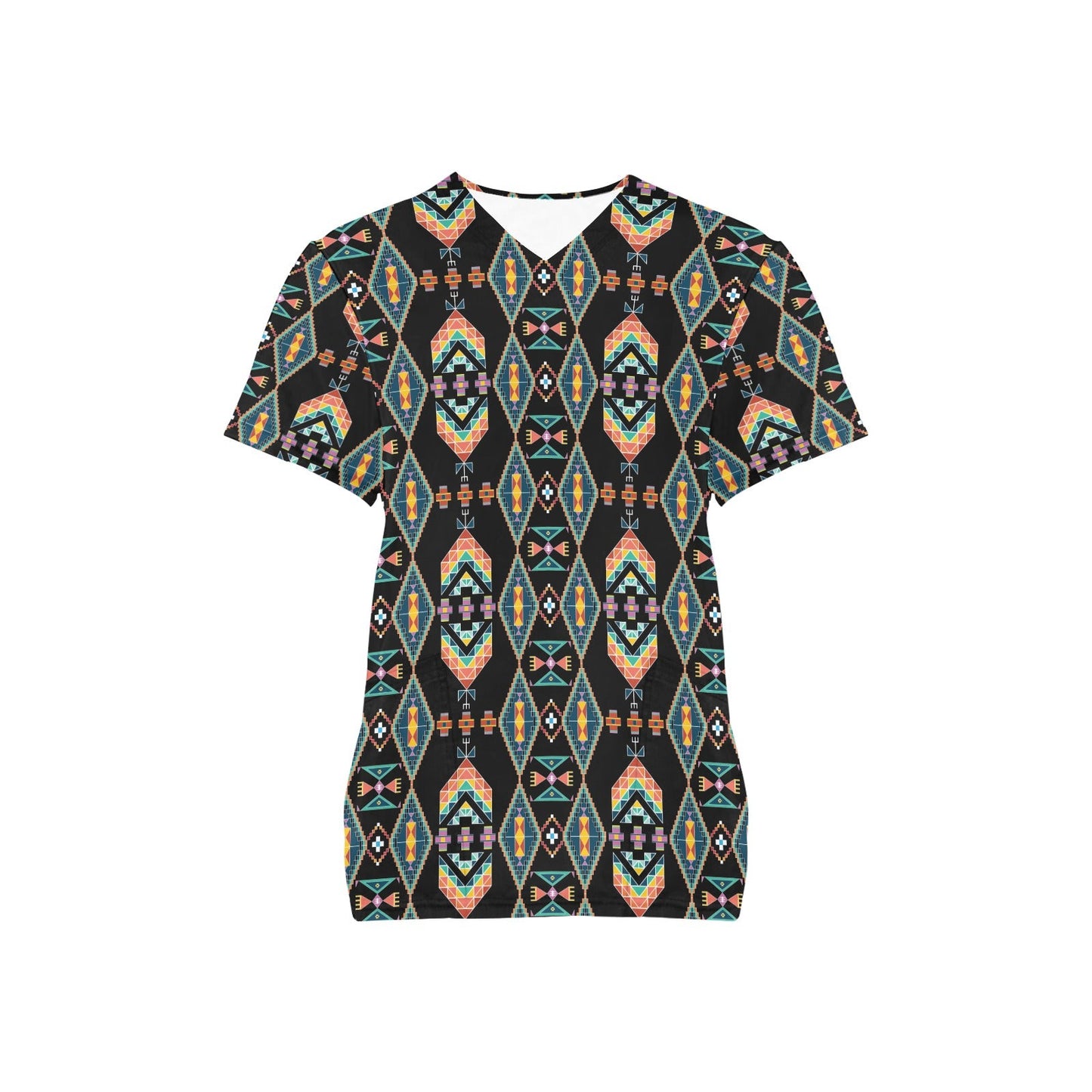 Travois Tipi Black Scrub Top