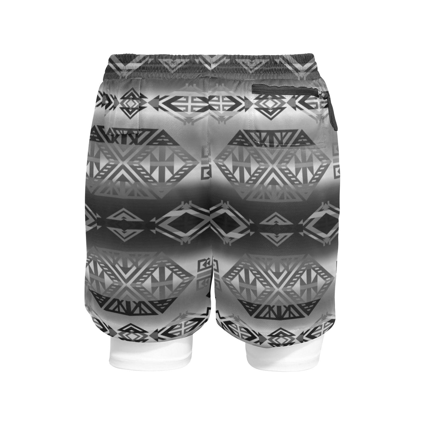 Trade Route Cave Men's Sports Shorts with Compression Liner