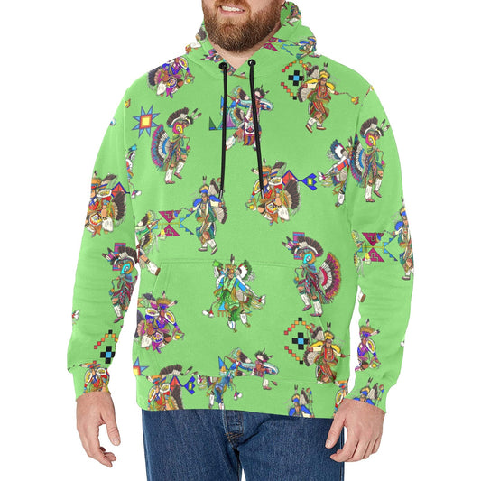 Men's Fancy Dancers Grass Men's Long Sleeve Fleece Hoodie