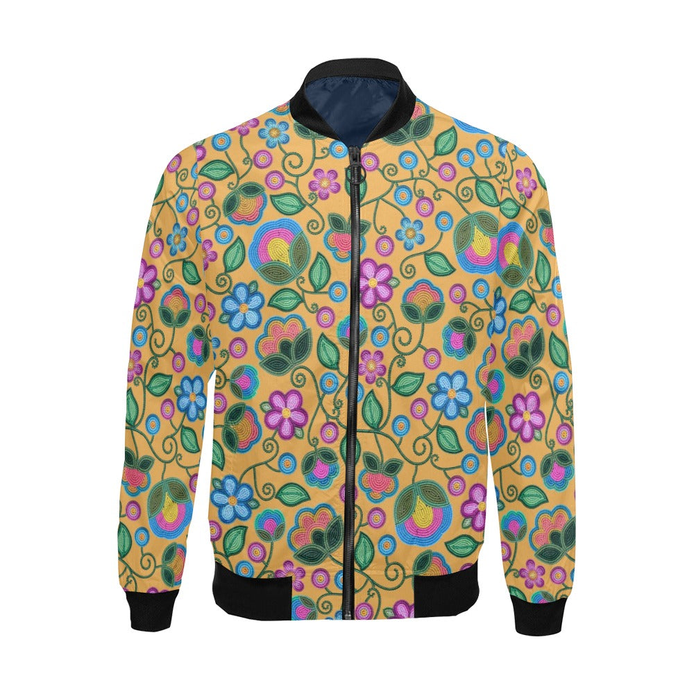 Turquoise Sunbeam Yellow Bomber Jacket