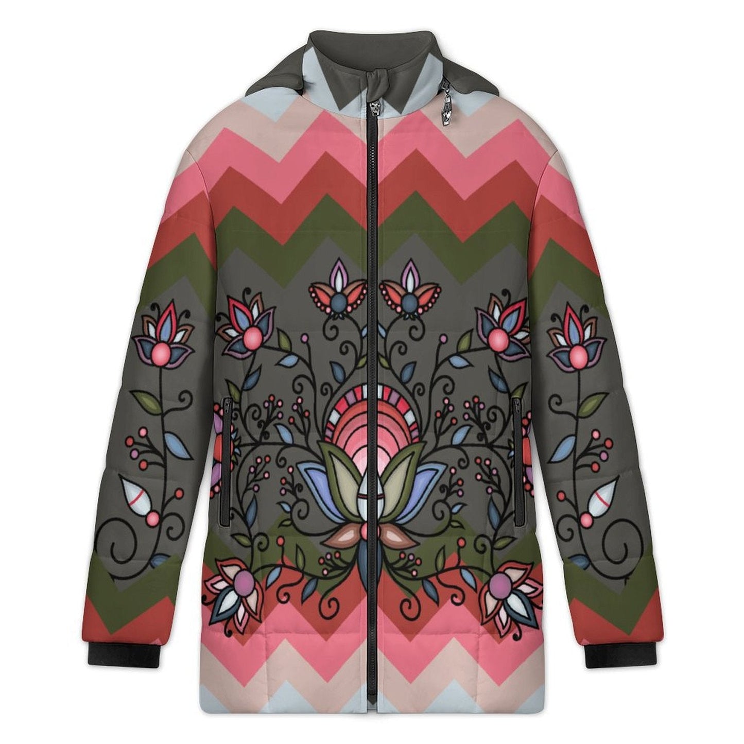 Glacial Gardenia Women's Hooded Puffer Coat