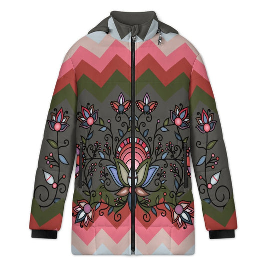 Glacial Gardenia Women's Hooded Puffer Coat