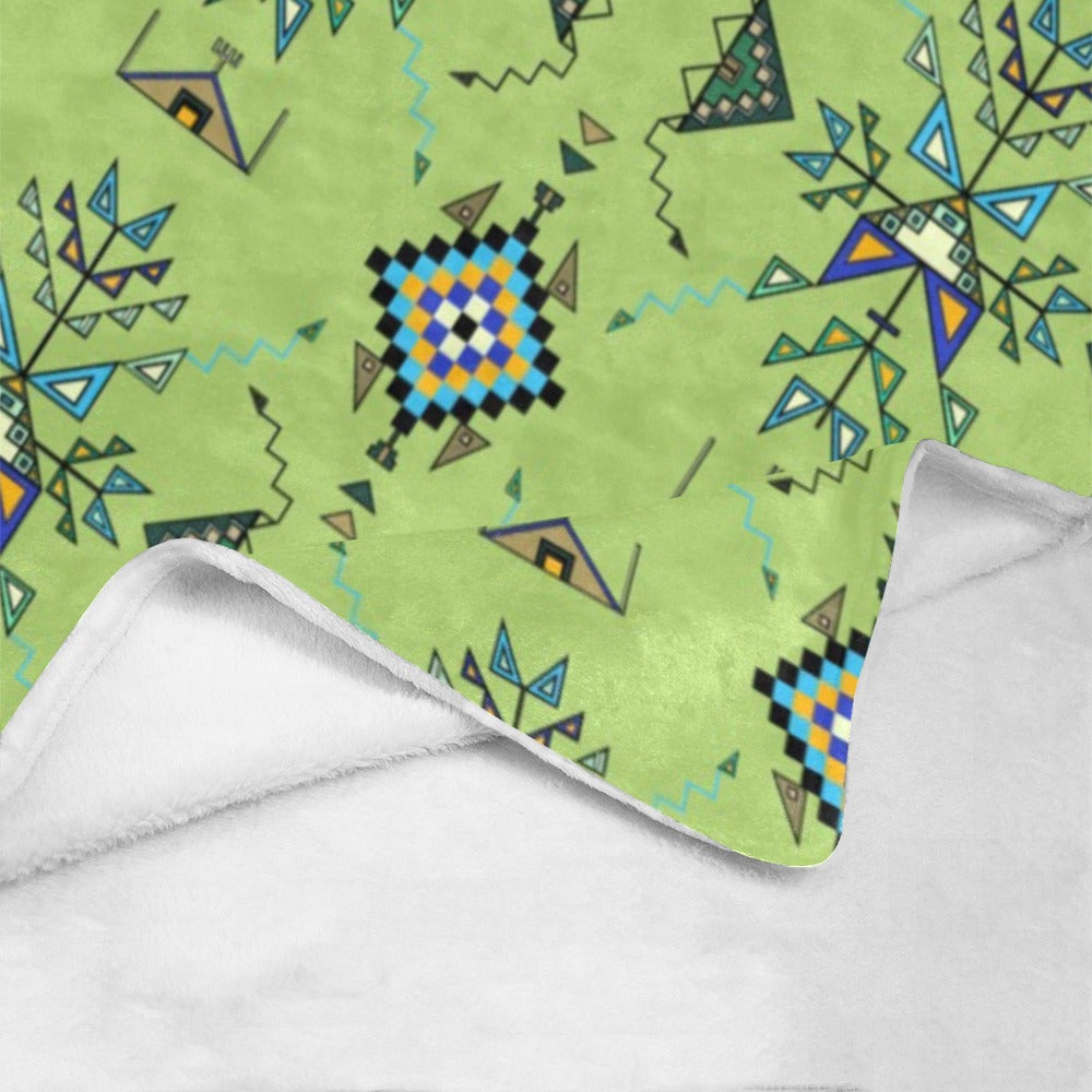 Bear Shield Green Ultra-Soft Micro Fleece Blanket 40"x50"