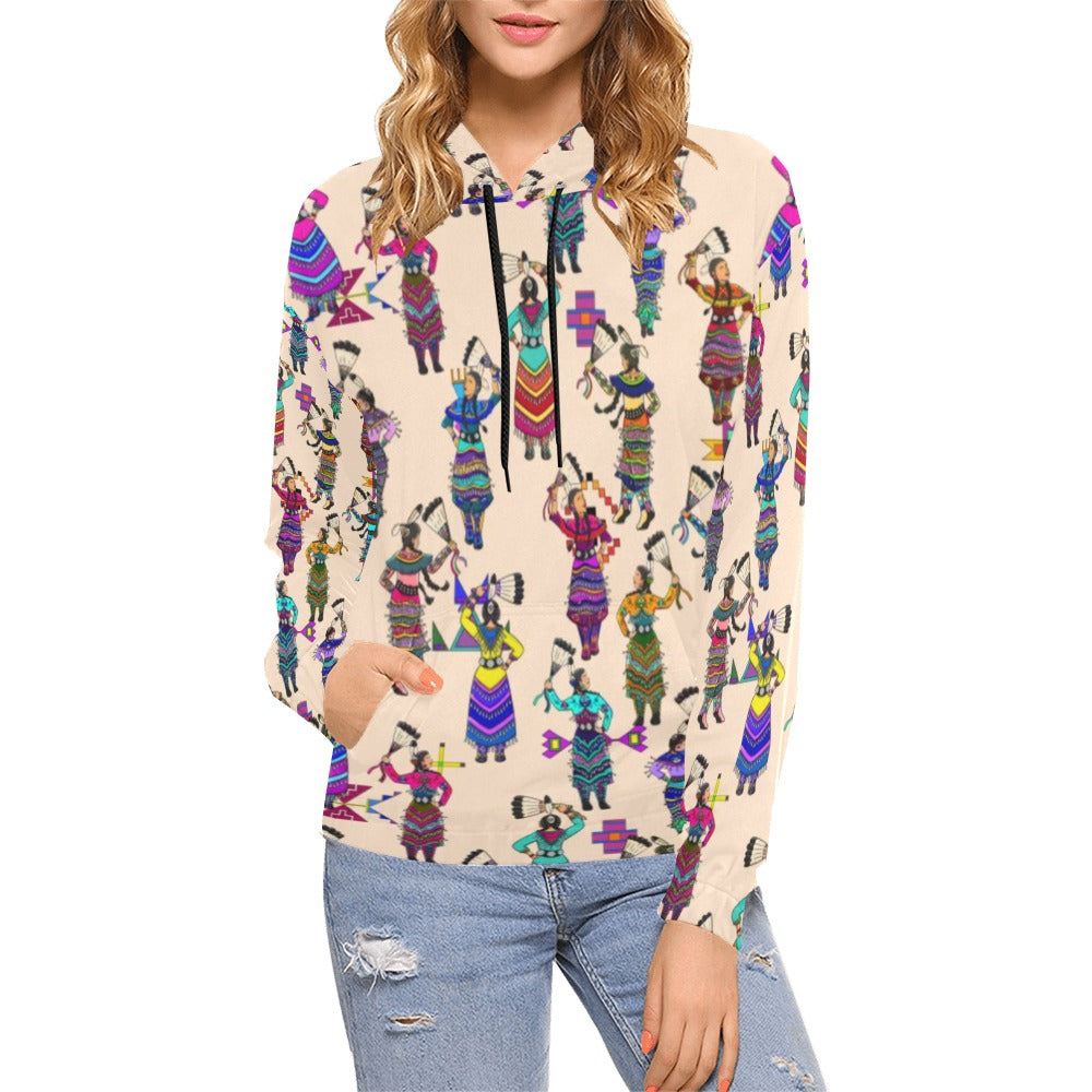 Women's Jingle Dancers Muslin Hoodie for Women (USA Size)