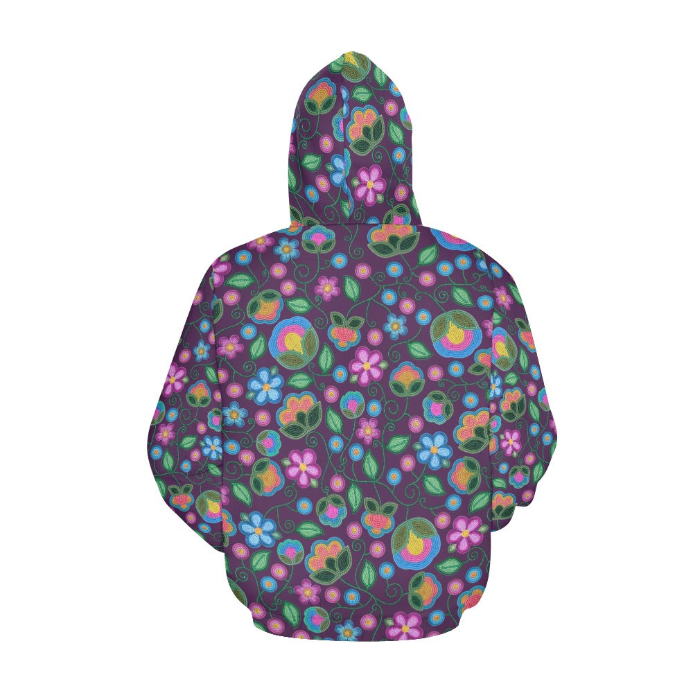 Turquoise Sunbeam Violet Hoodie for Women