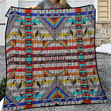 Load image into Gallery viewer, Medicine Blessing White Lightweight Quilt
