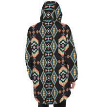 Load image into Gallery viewer, Travois Tipi Black Unisex Sherpa Lined Hooded Coat
