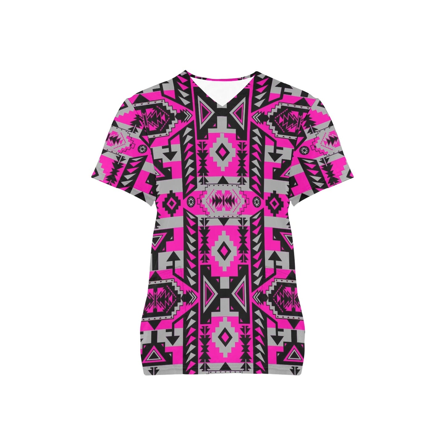 Chiefs Mountain Stunning Sunset Scrub Top