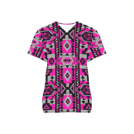 Chiefs Mountain Stunning Sunset Scrub Top