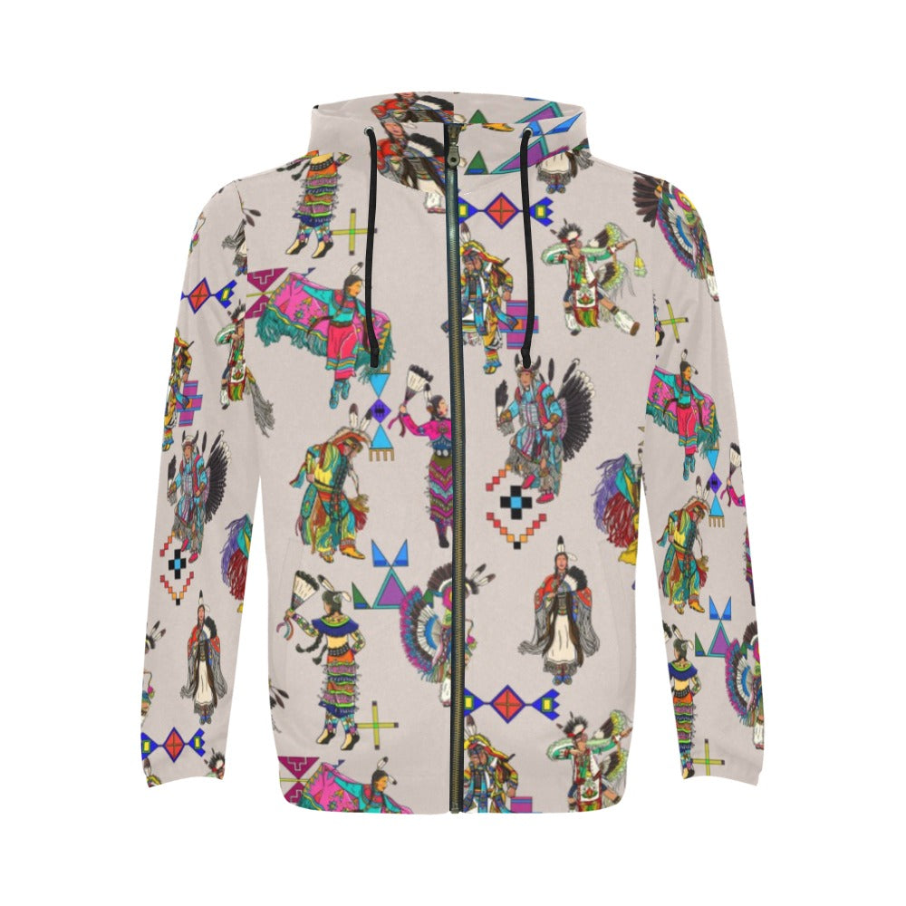 Grand Entry Dancers Muslin Zip Hoodie