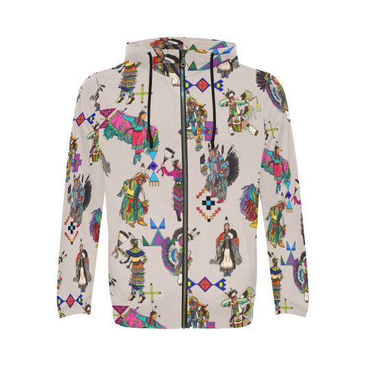 Grand Entry Dancers Muslin Zip Hoodie