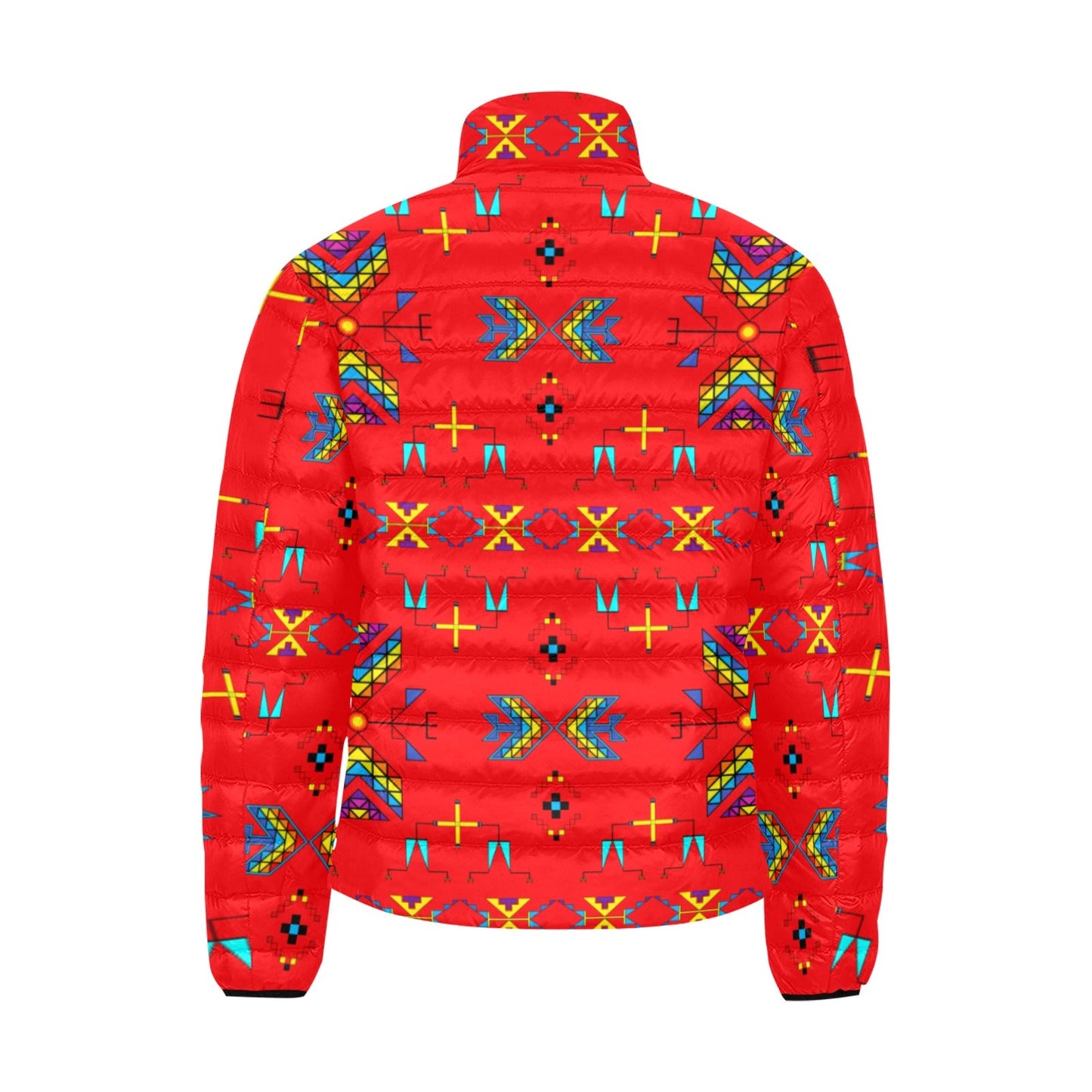 Rainy Chief Rainbow Red Men's Padded Jacket