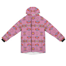 Load image into Gallery viewer, Scattered Generations Pink Unisex Sherpa Lined Hooded Coat
