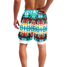 Load image into Gallery viewer, Writing on Stone Wheel Men&#39;s Sports Shorts with Compression Liner
