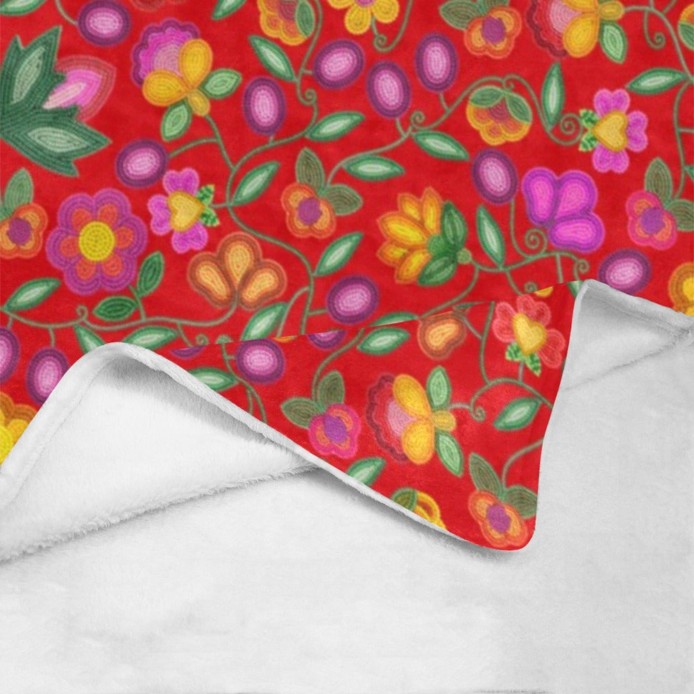 Boreal Bounty Red Ultra-Soft Micro Fleece Blanket 40"x50"