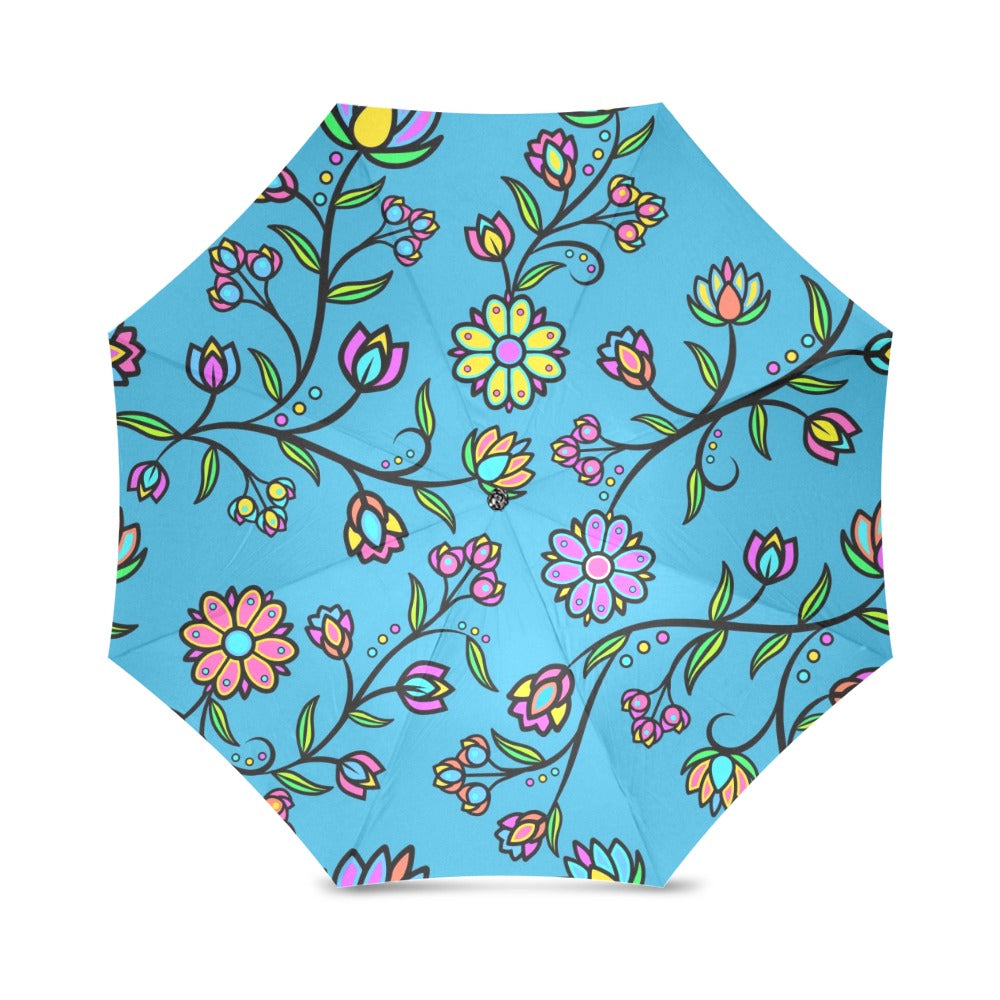 Cosmic Whisper Pastel Rainy Horizon Foldable Umbrella