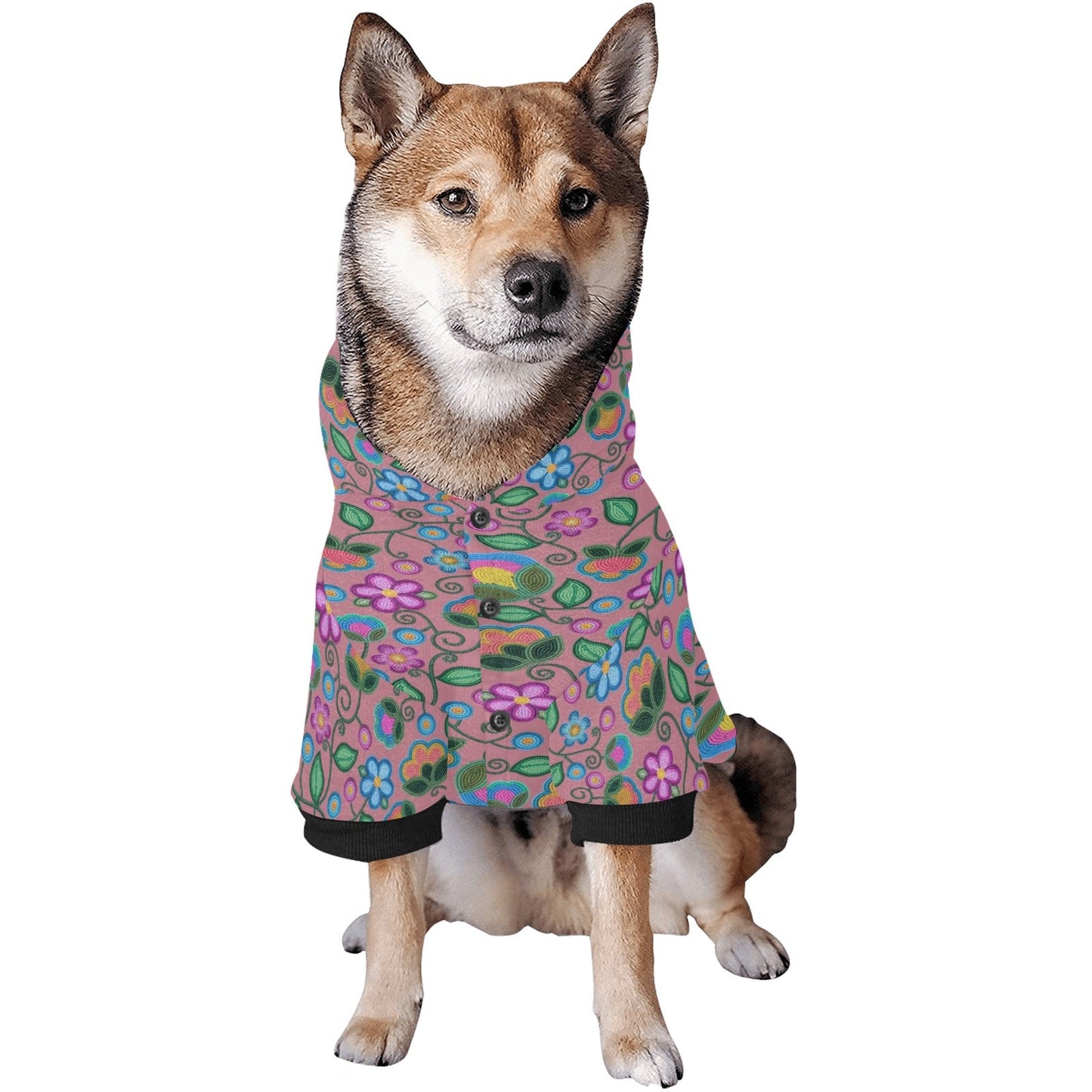 Turquoise Sunbeam Peach Pet Hoodie