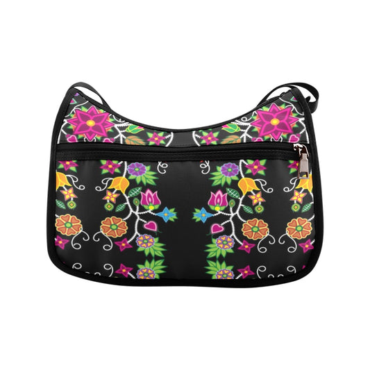Floral Beadwork Crossbody Bag