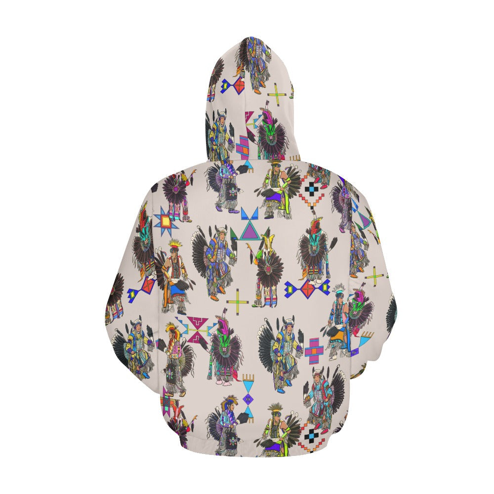 Men's Tradish Dancers Muslin White Hoodie for Men