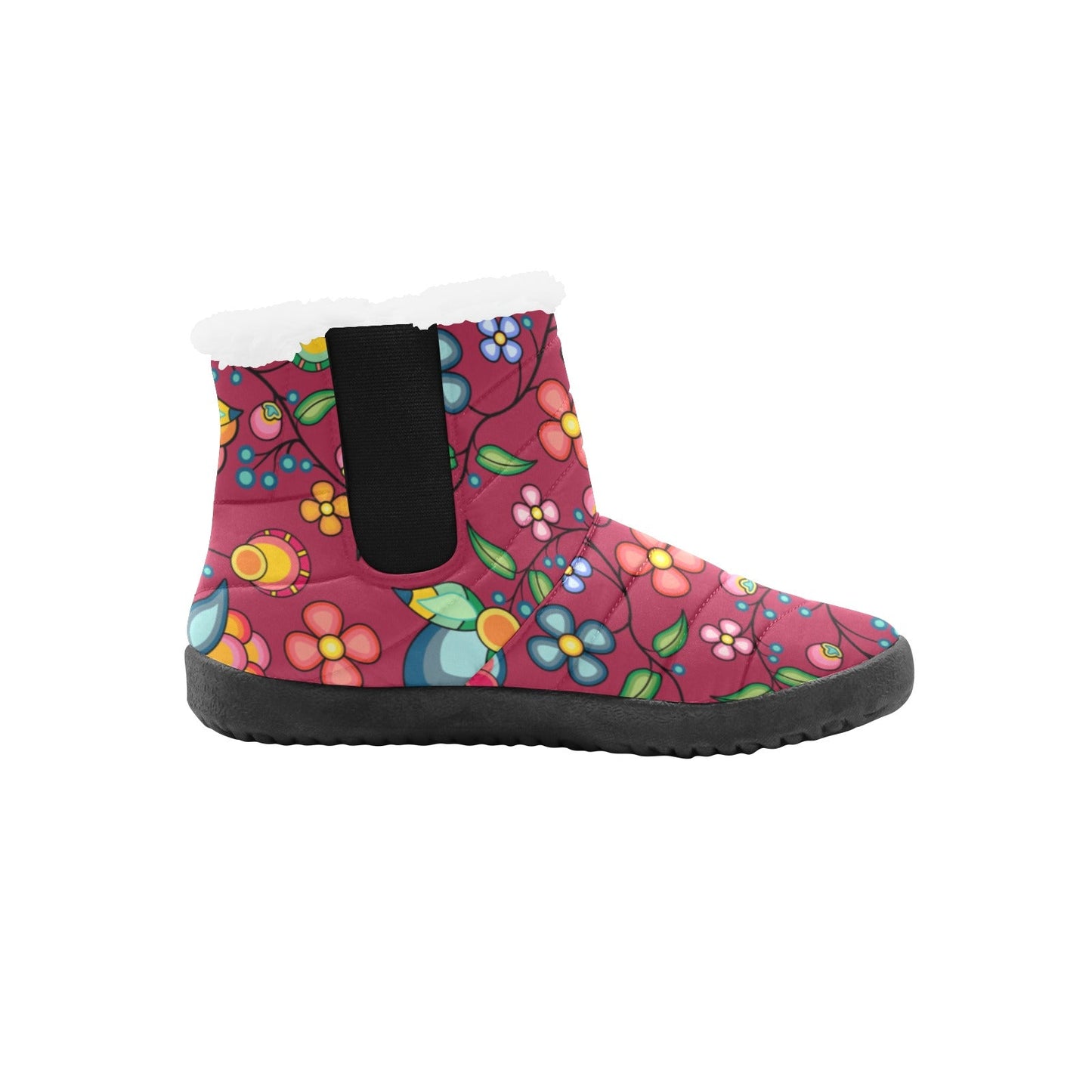 Floral Bounty Magenta Women's Padded Winter Boot