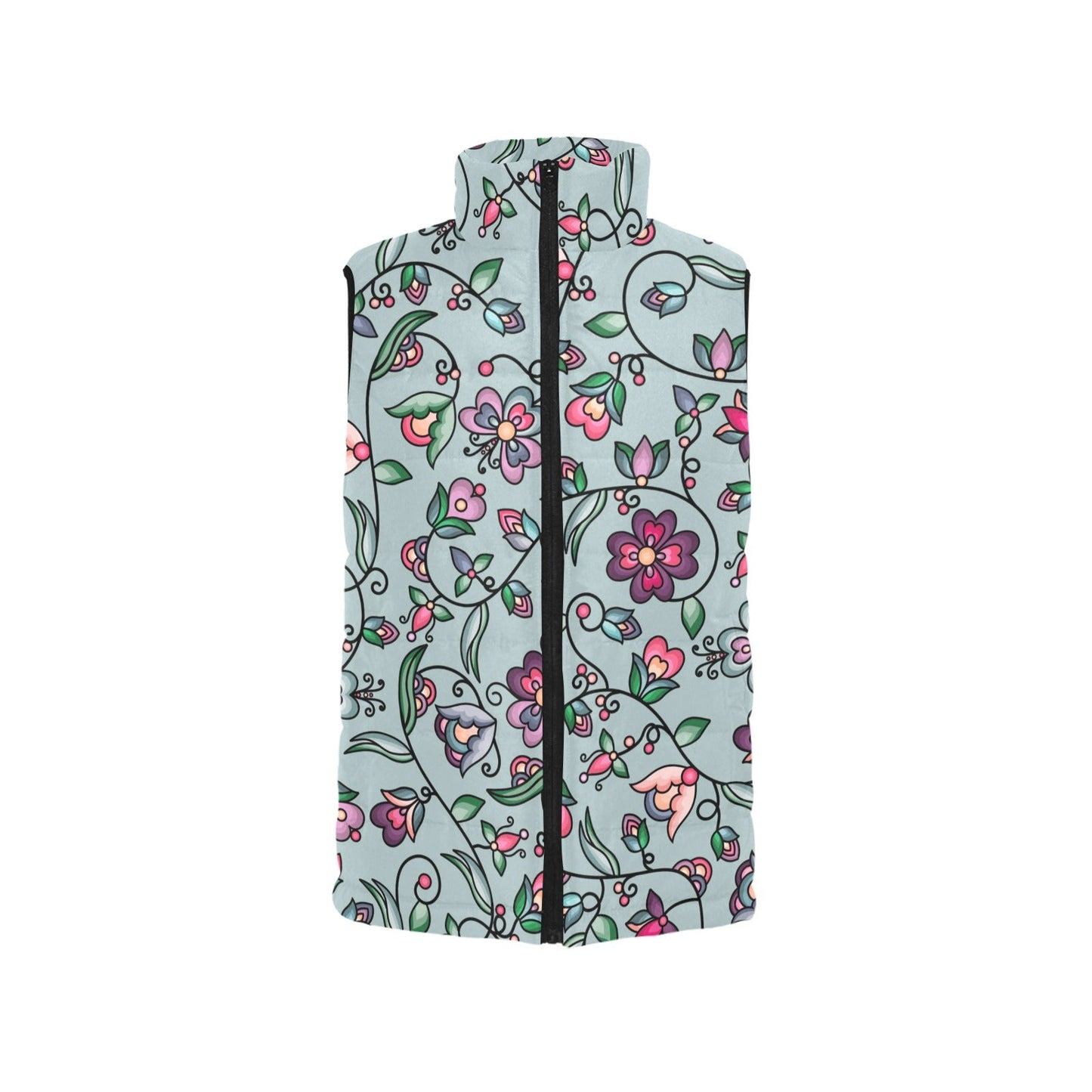 Amber Evening Garland Turquoise Women's Padded Vest Jacket