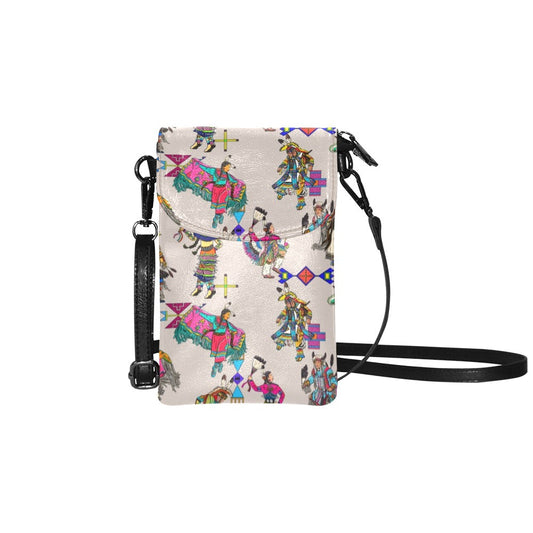 Grand Entry Dancers Muslin Small Cell Phone Purse