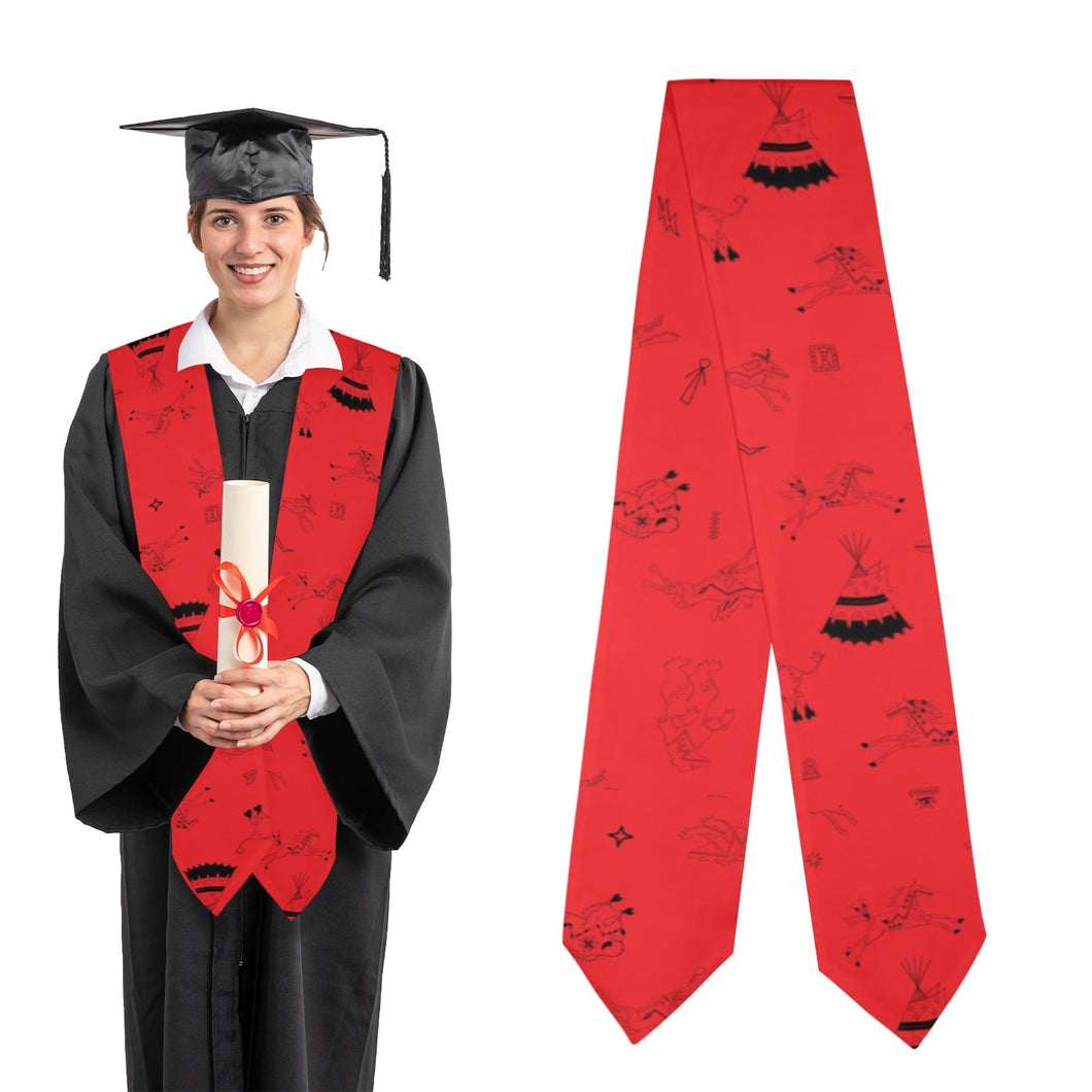 Ledger Dables Red Graduation Stole