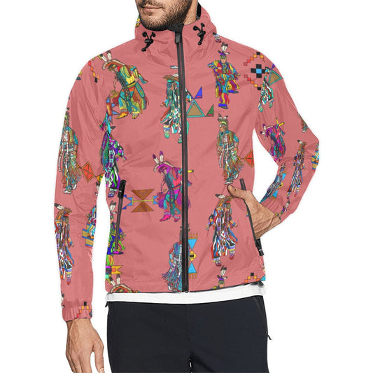 Men's Grass Dancers Terra Cotta Men's Windbreaker