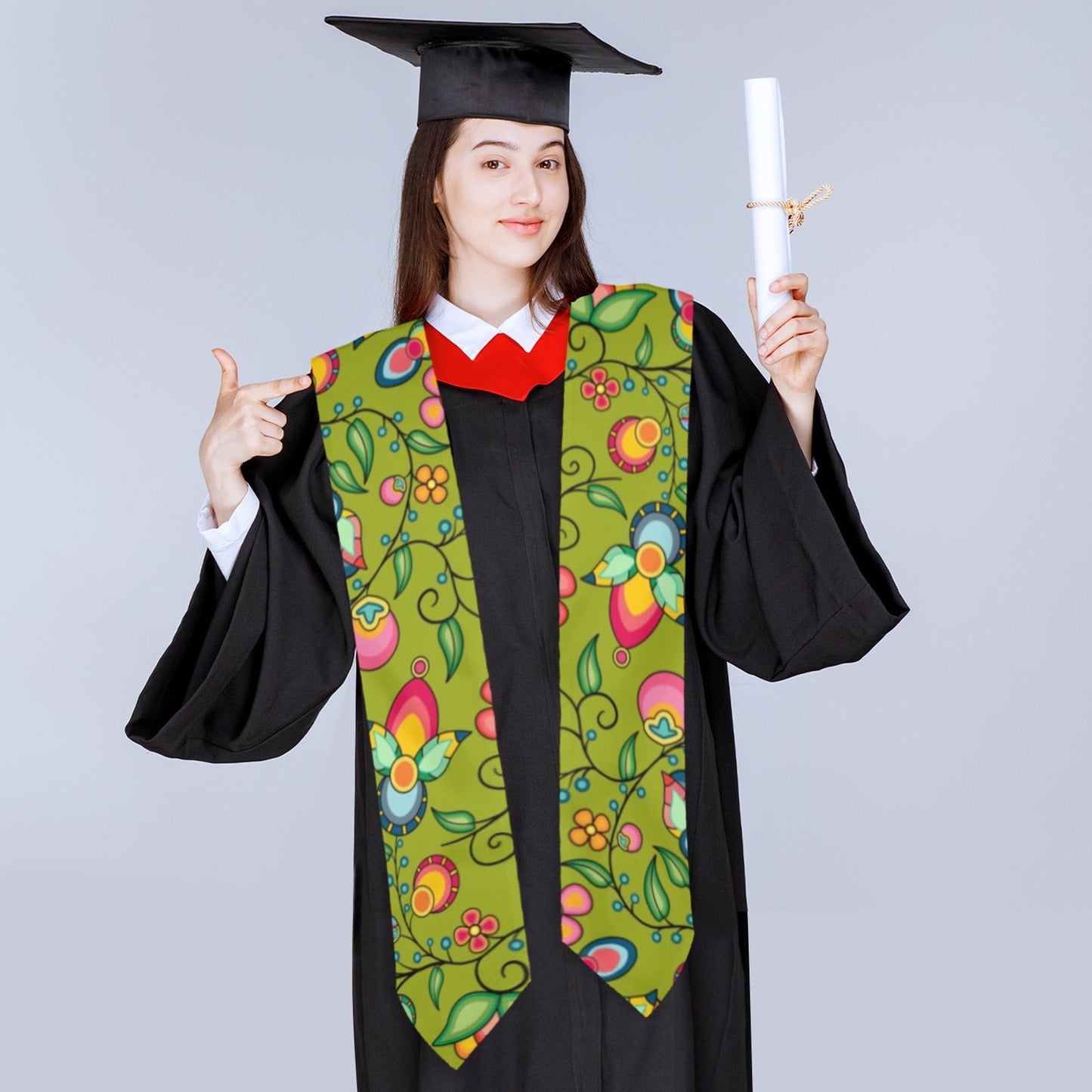 Floral Bounty Sweetgrass Graduation Stole