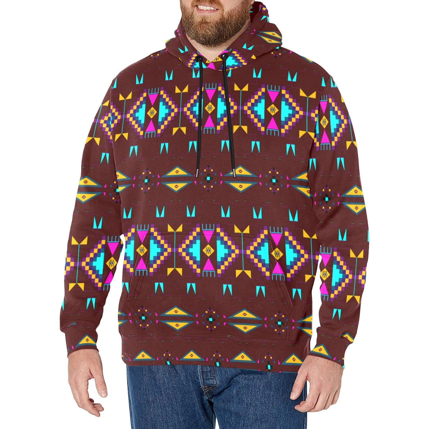 Rite of Passage Pemmican Berry Men's Long Sleeve Fleece Hoodie