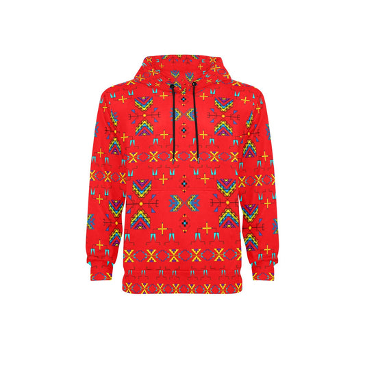 Rainy Chief Rainbow Red Fleece Hoodie