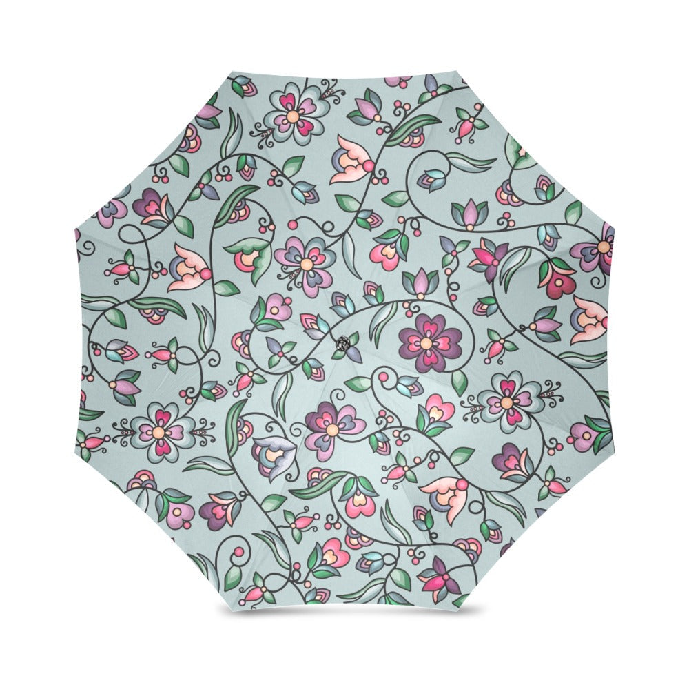 Amber Evening Garland Turquoise Foldable Umbrella