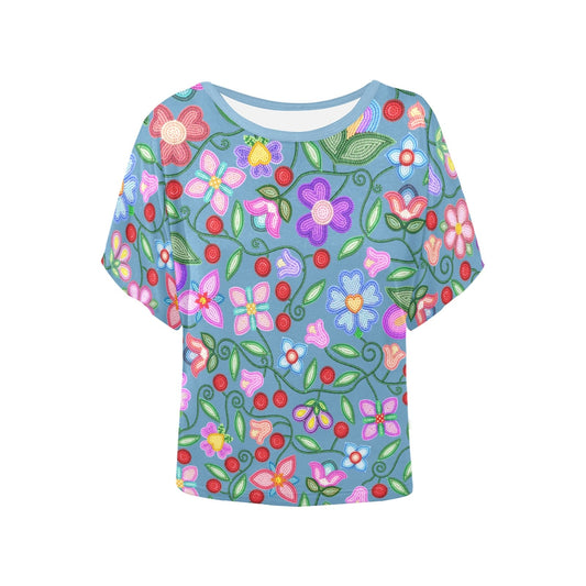 Petal Harmony River Batwing Blouse