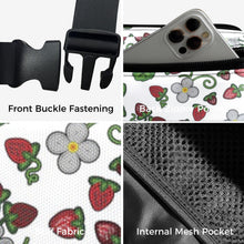 Load image into Gallery viewer, Strawberry Dreams White Belt Bag
