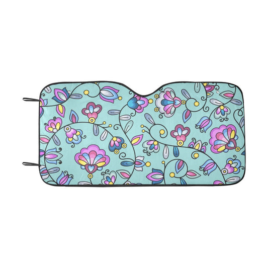 Autumn Bundle Blessing Turquoise Car Sun Shade 55"x30"