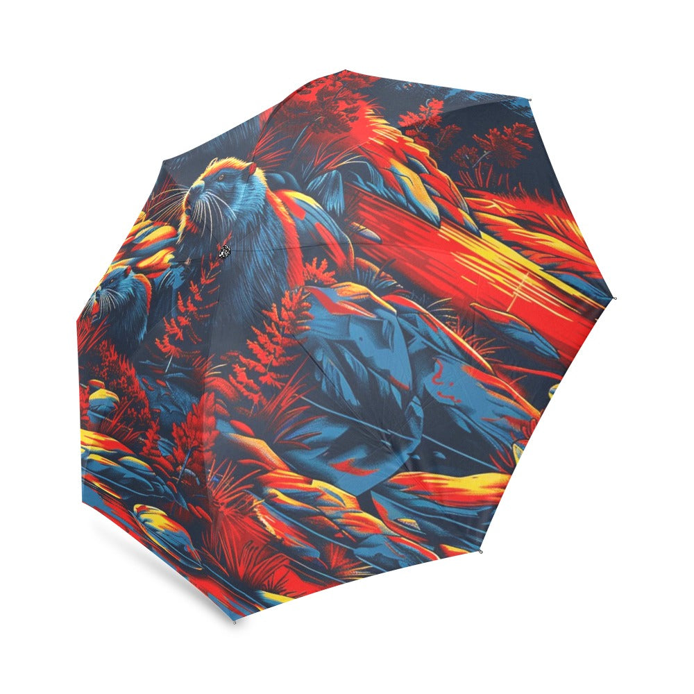 Bundle of Beavers Foldable Umbrella