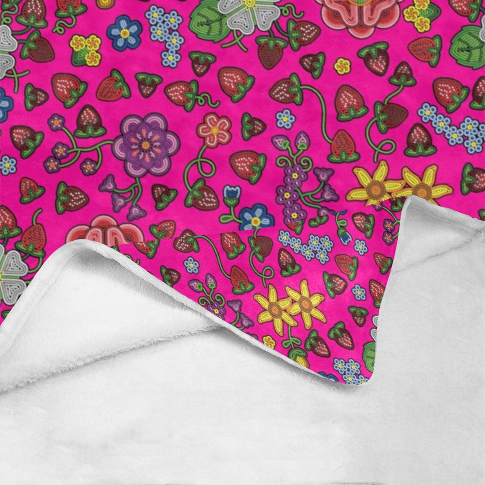 Berry Pop Blush X-Large Micro Fleece Blanket