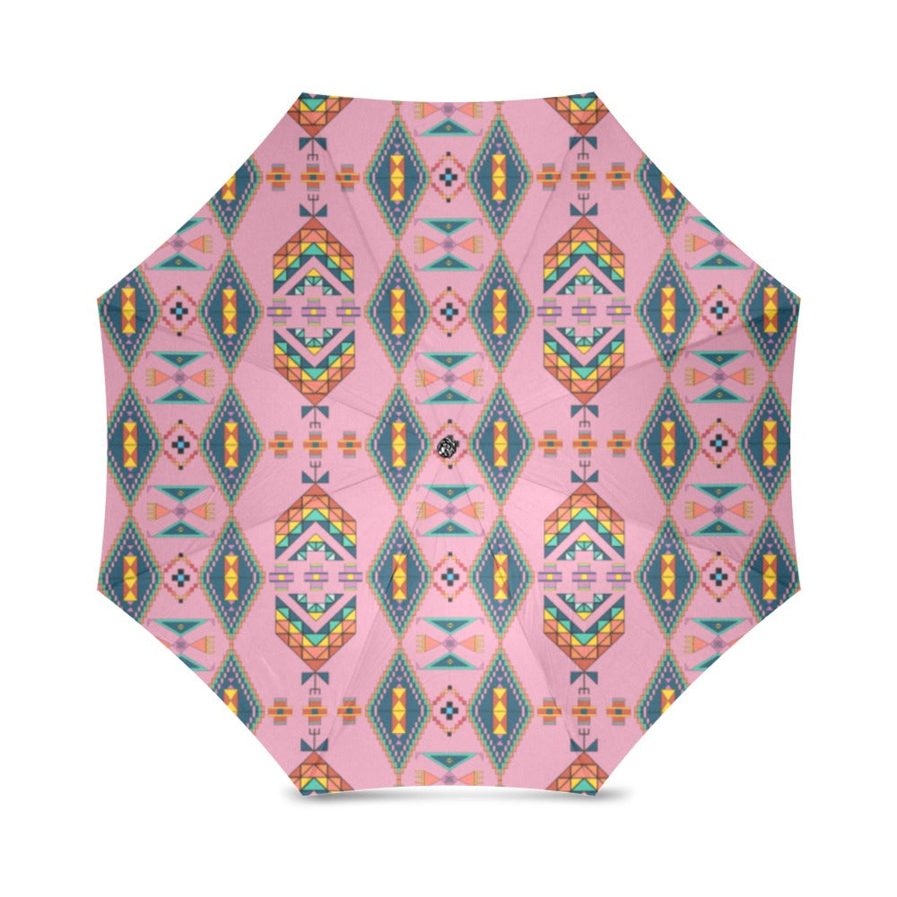 Travois Tipi Dusky Sunset Foldable Umbrella