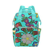 Load image into Gallery viewer, Berry Pop Turquoise Multi-Function Diaper Backpack/Diaper Bag
