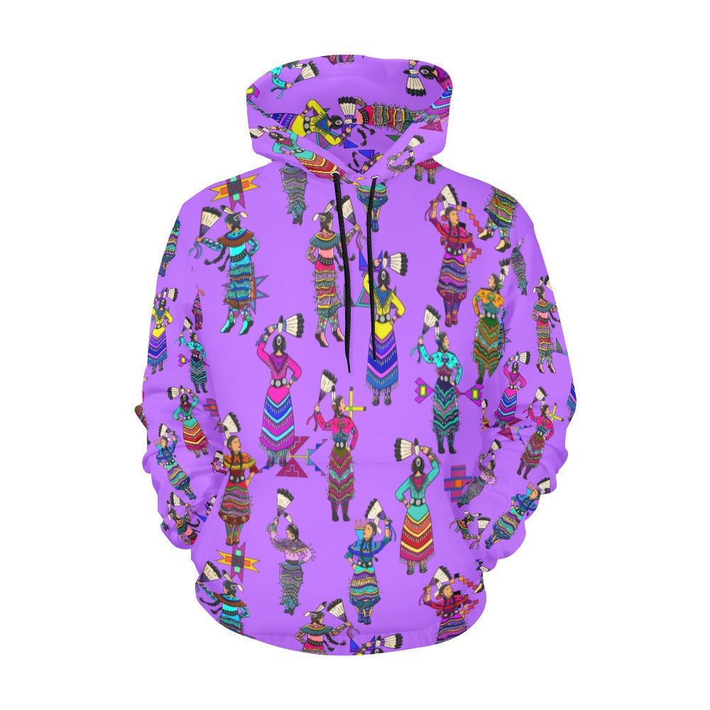 Women's Jingle Dancers Purple Hoodie for Women