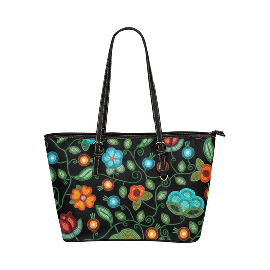 Prairie Fire Petals Leather Tote