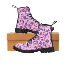 Load image into Gallery viewer, Purple Floral Amour Boots
