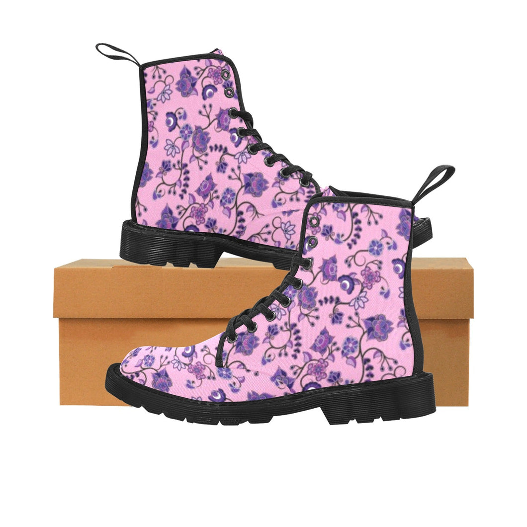 Purple Floral Amour Boots