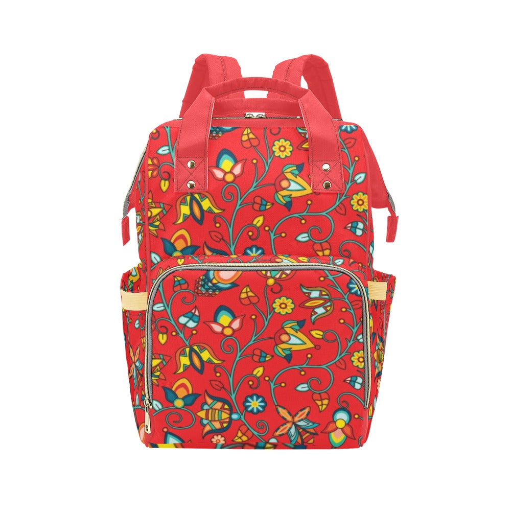 Thorny Path Red Multi-Function Diaper Backpack