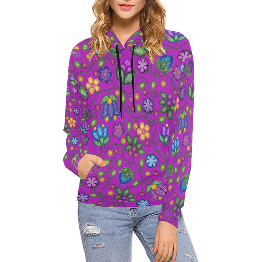 Bloom Uplift Purple Hoodie for Women