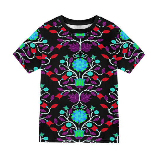 Floral Beadwork Four Clans Winter T-shirt for Men